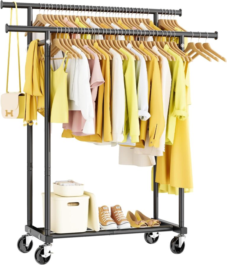 Double-Rod Clothing Rack