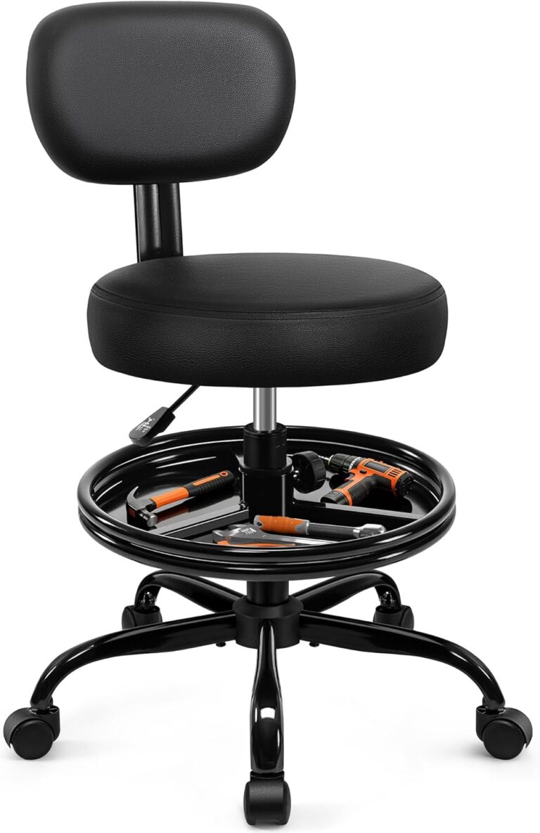 Mechanics Rolling Chair with Backrest  