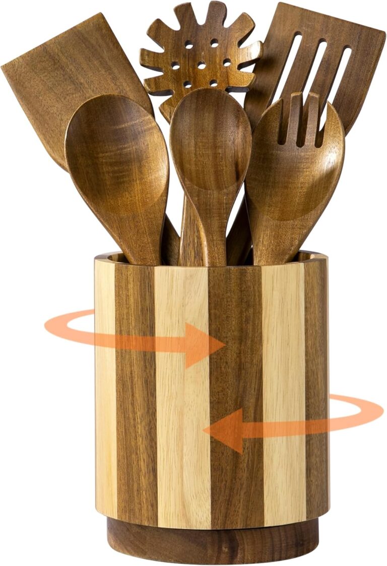 Wooden Utensil Holder