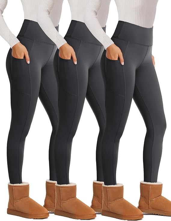 3 pack of Fleece Lined Leggings
