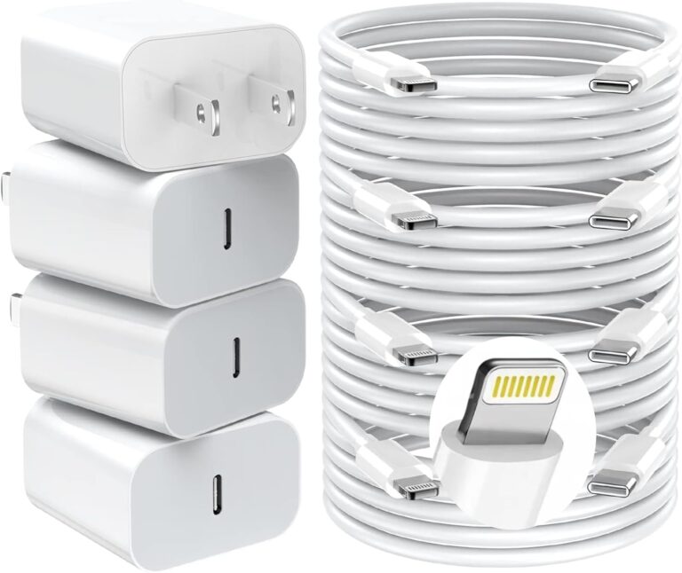 4 pack of 6ft iPhone Chargers