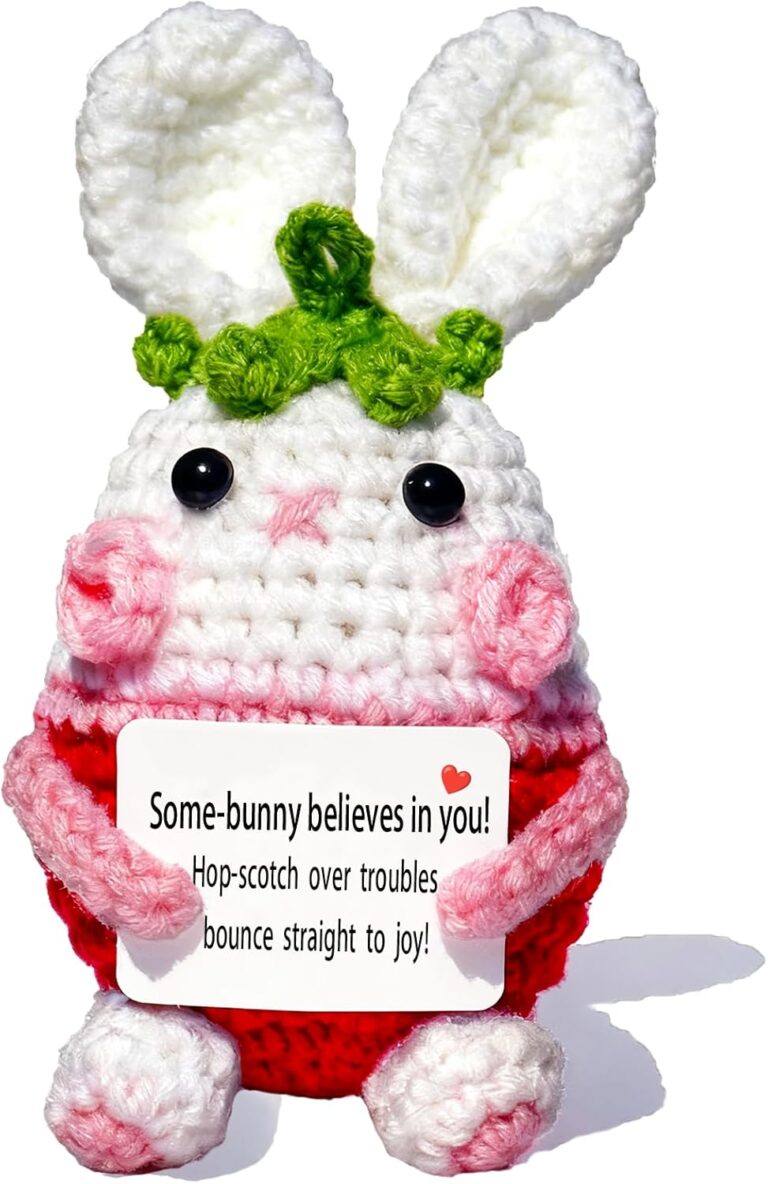 Emotional Support Crochet Bunny