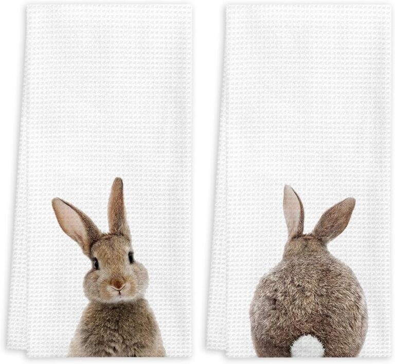 Easter Bunny Kitchen Towels Set of 2