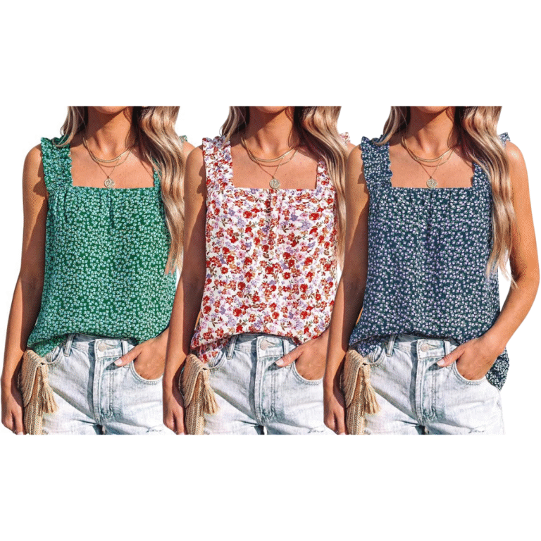 Floral Tank Tops for Women