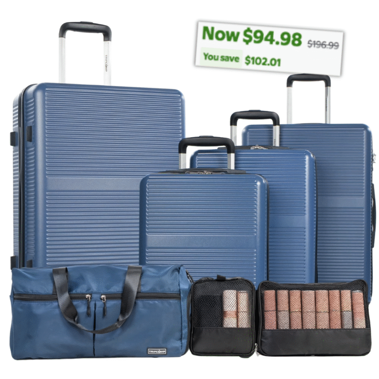 4-Piece Luggage Set with Duffel Bag 