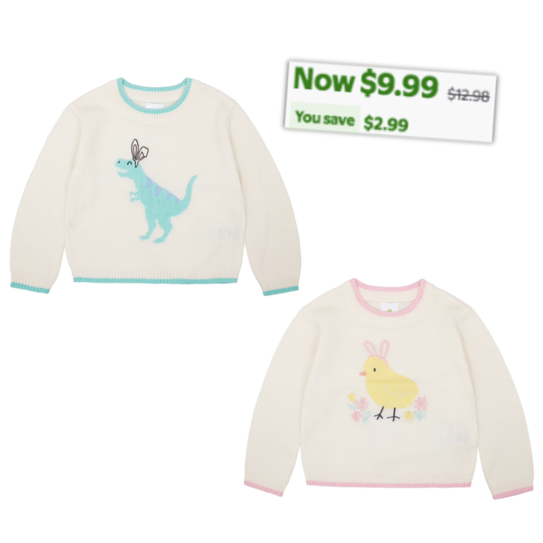 Toddler Long Sleeve Easter Sweaters 