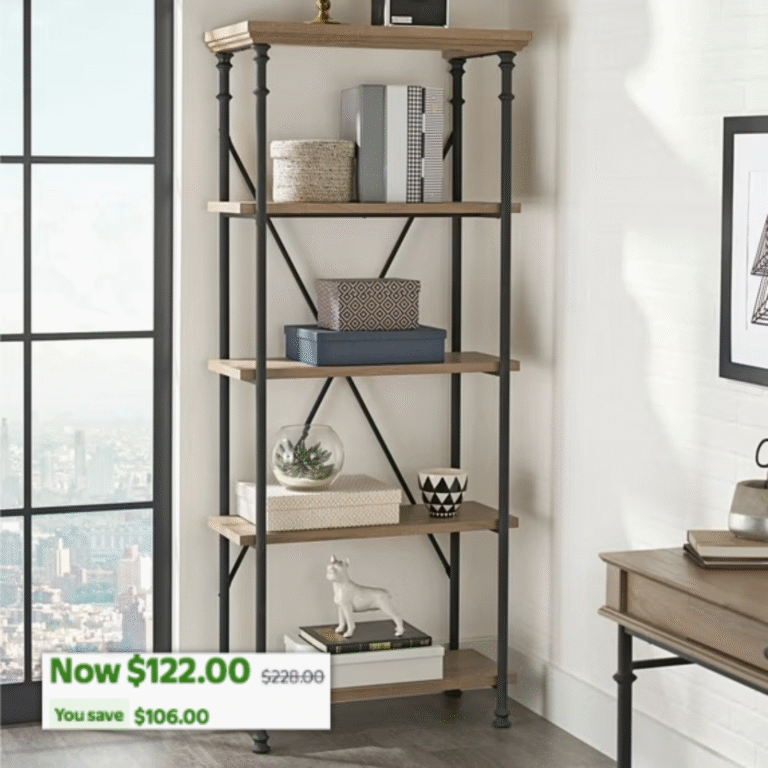 Better Homes & Gardens River Crest 5-Shelf Bookcase 
