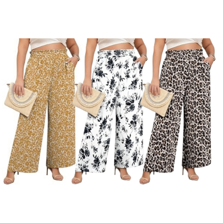 Plus Size Wide Leg Pants