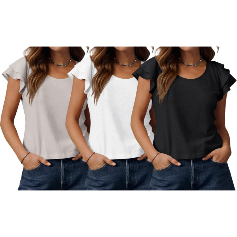 Scoop Neck Summer Tops