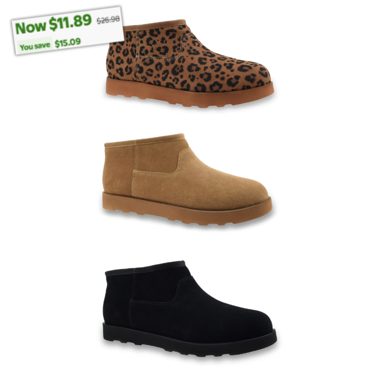 Time and Tru Women's Micro Genuine Suede Boot 