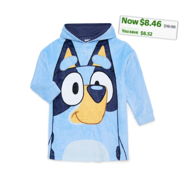 Bluey Girls Hooded Cozy Sleeper 