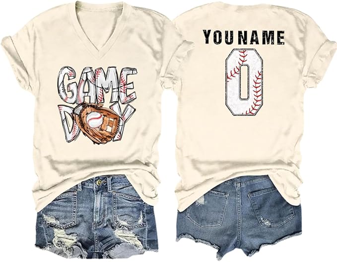 Personalized Baseball Mom Shirt