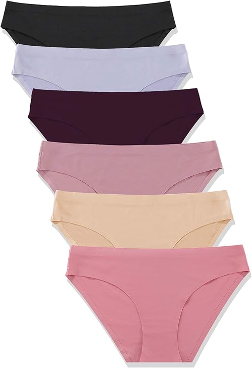 6 Pack Women’s Seamless Hipster Underwear