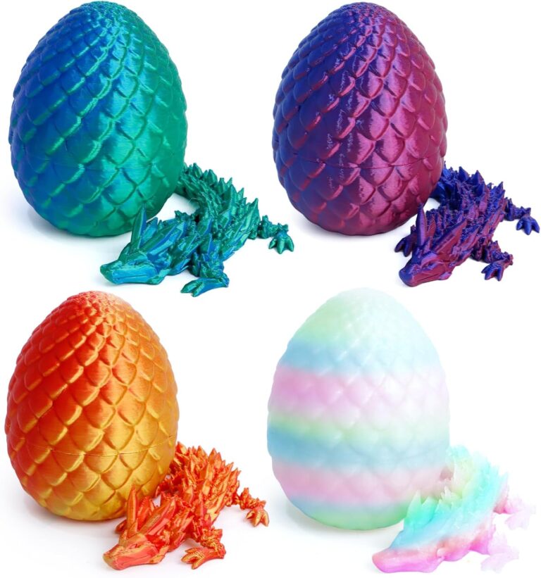 4 Pack 3D Printed Dragon Easter Basket Stuffers