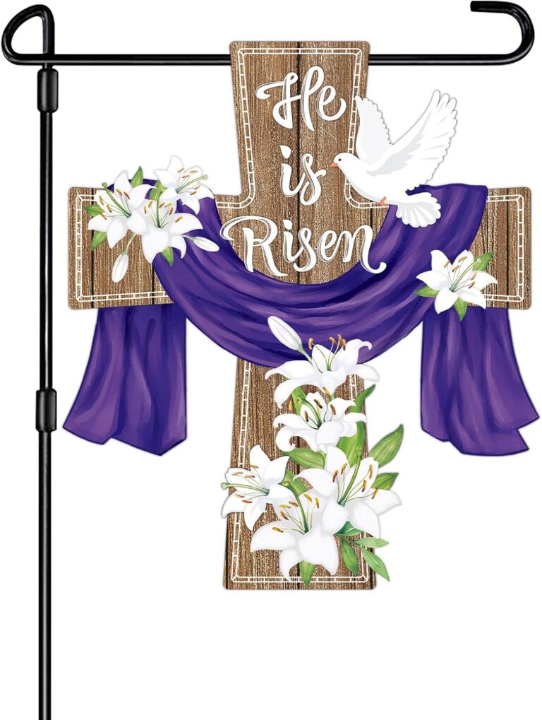 He is Risen Easter Double-Sided Flag 