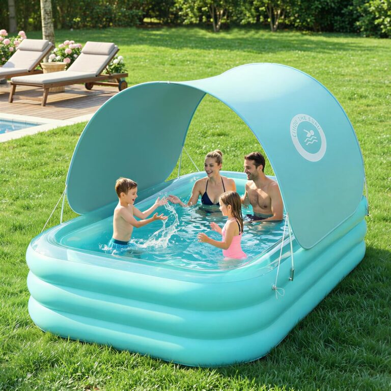 Inflatable Pool with Canopy