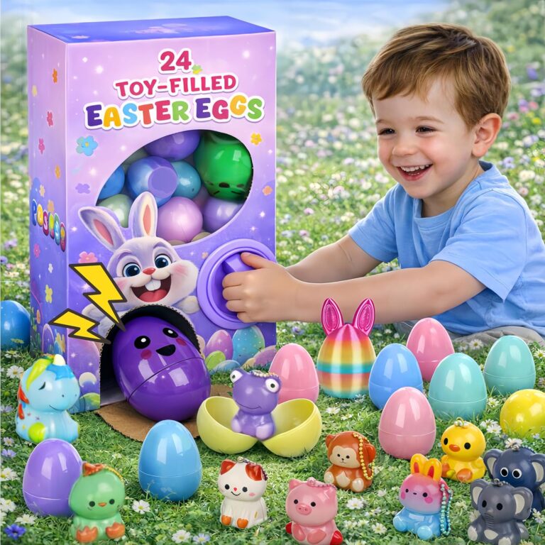24PCS Prefilled Easter Eggs with Toys Inside