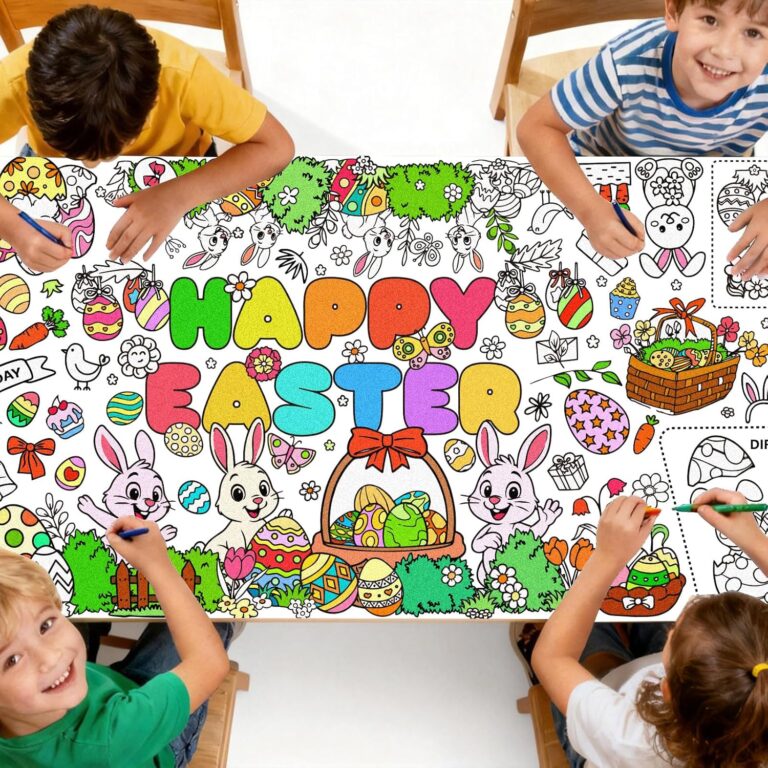 Easter kids DIY Tablecloth