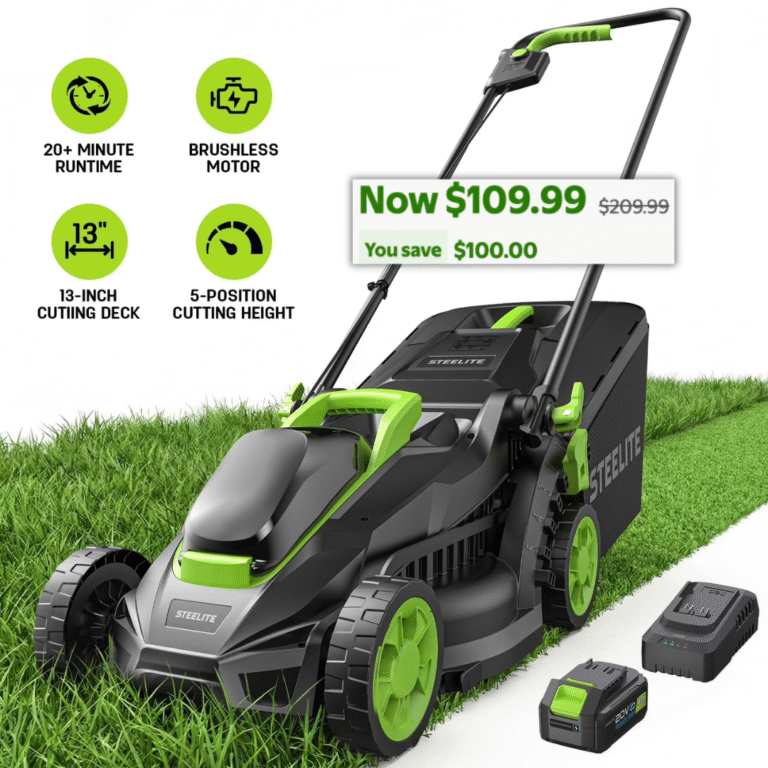 13-Inch Cordless Lawn Mower 