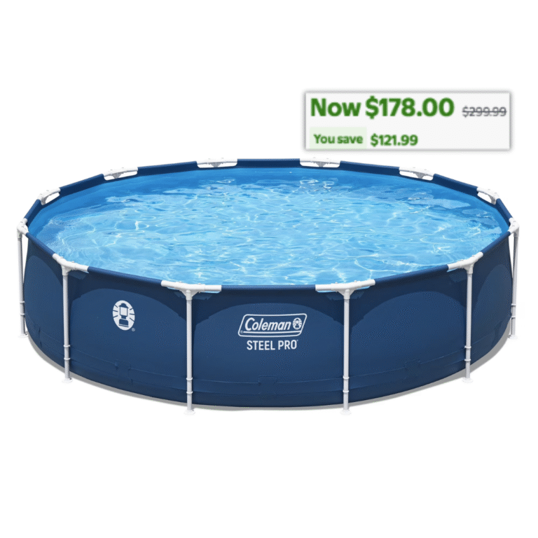 Coleman Steel Pro 12 ft. x 33 in. Round Metal Frame Above Ground Pool Set 