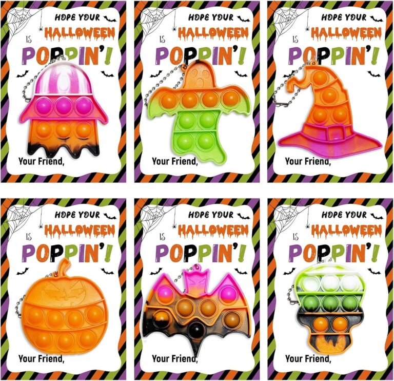 24 Pack Halloween Pop Fidget Toys