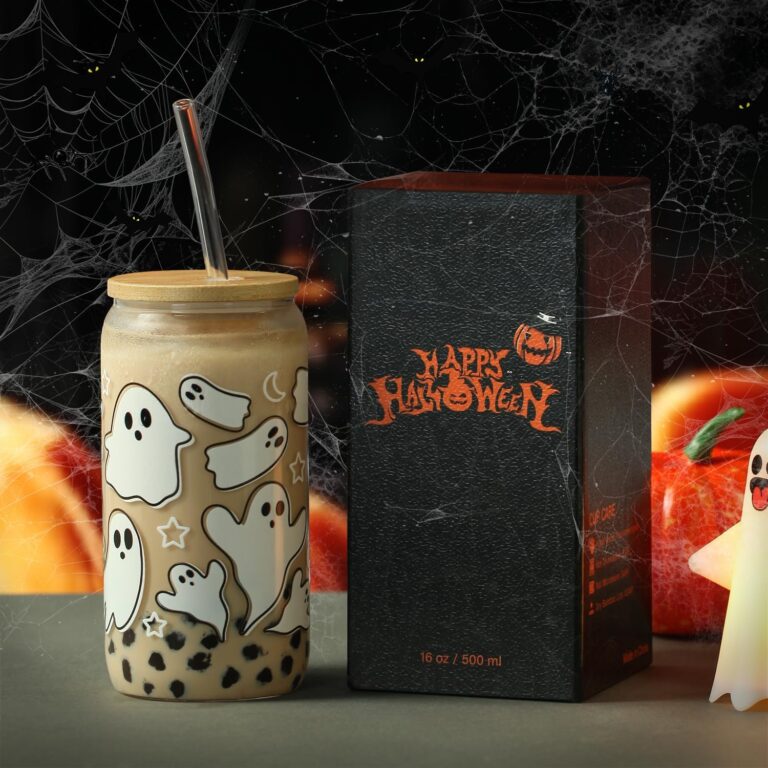 Halloween Ghost Glass Cup