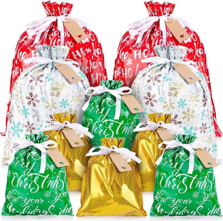 Christmas Drawstring Gift Bags