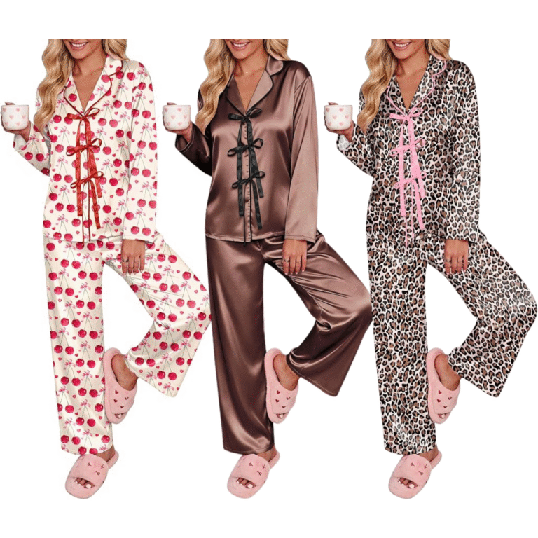Ekouaer Satin Pajamas