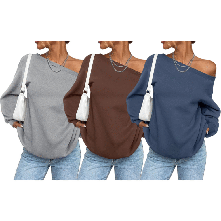 off-the-shoulder PRETTYGARDEN sweatshirt