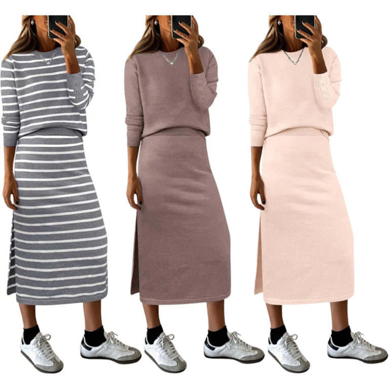 Striped Sweater Set