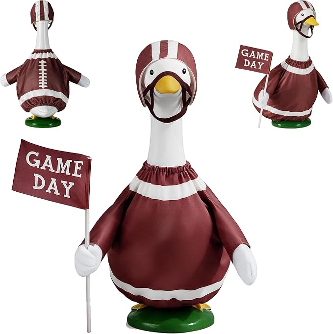 Football Porch Goose Outfit