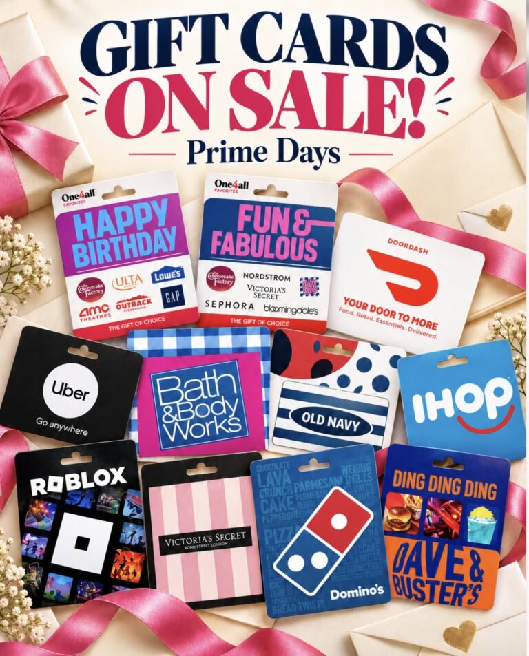 Prime Day deals on gift cards!!